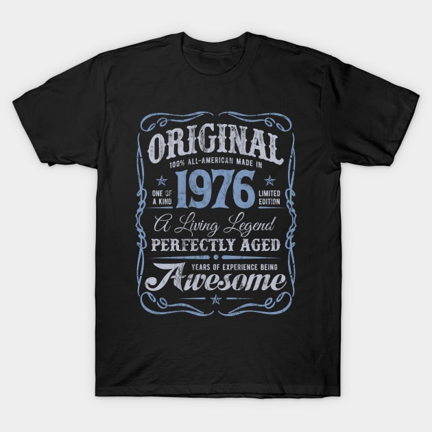 Original All-American Made In 1976 Perfectly Aged T-Shirt by Irregulariteez